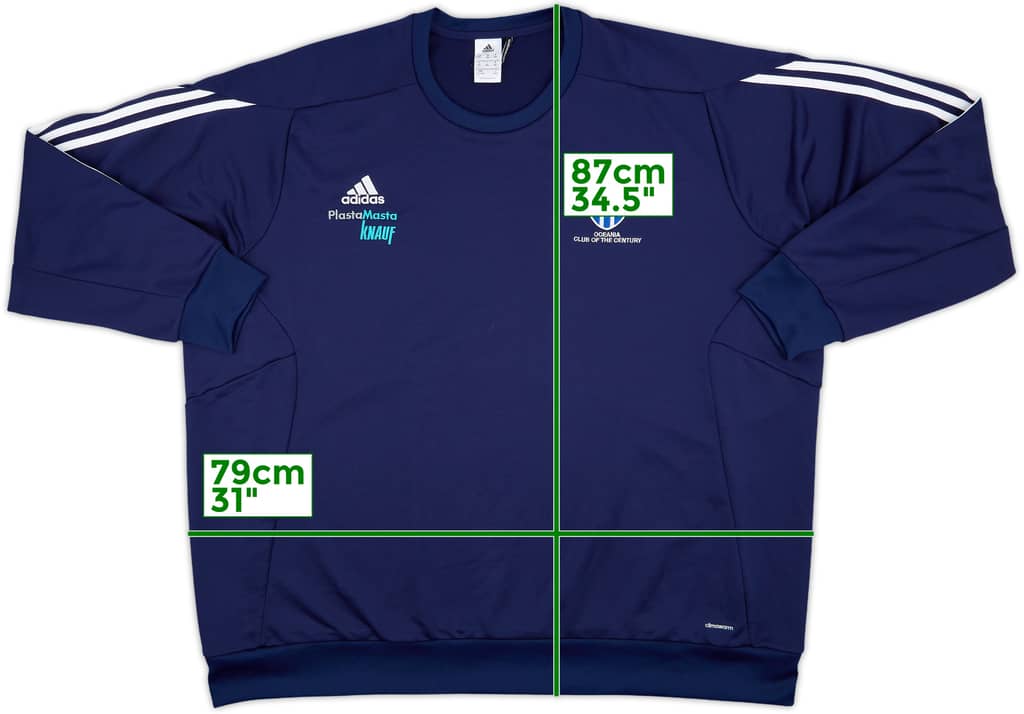 2014-16 South Melbourne adidas Sweat Top - 8/10 - (4XL)