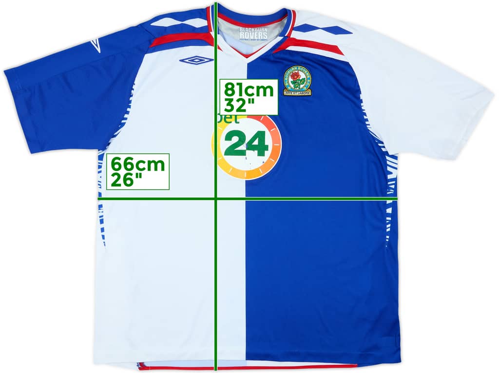 2007-08 Blackburn Home Shirt - 5/10 - (3XL)