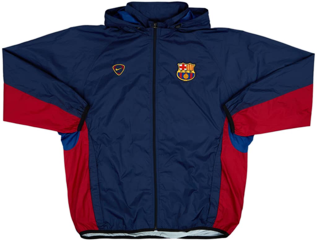 2000-01 Barcelona Nike Hooded Rain Jacket - 8/10 - (XL)