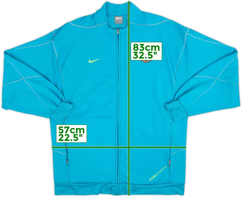 2007-08 Barcelona Nike Track Jacket - 8/10 - (XL)