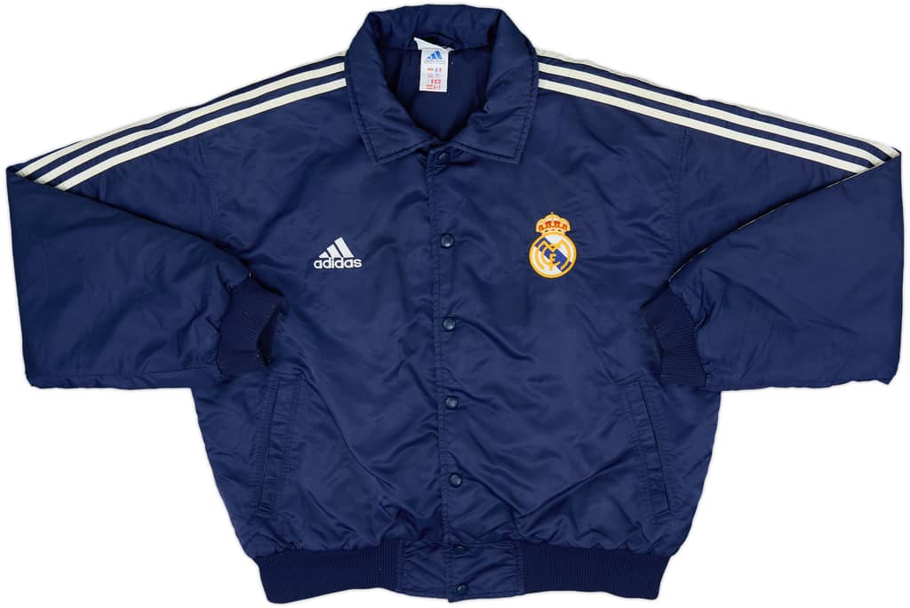 1999-00 Real Madrid adidas Padded Coach Jacket - 8/10 - (L)