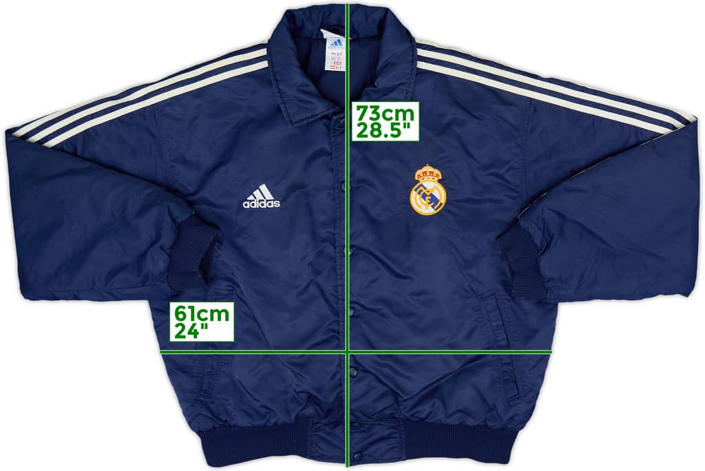 1999-00 Real Madrid adidas Padded Coach Jacket - 8/10 - (L)