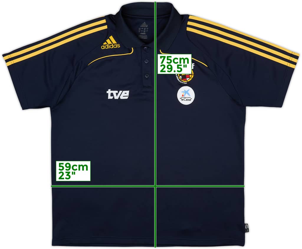 Polo adidas Versión jugador de España 2008-09 - 9/10 - (XXL)