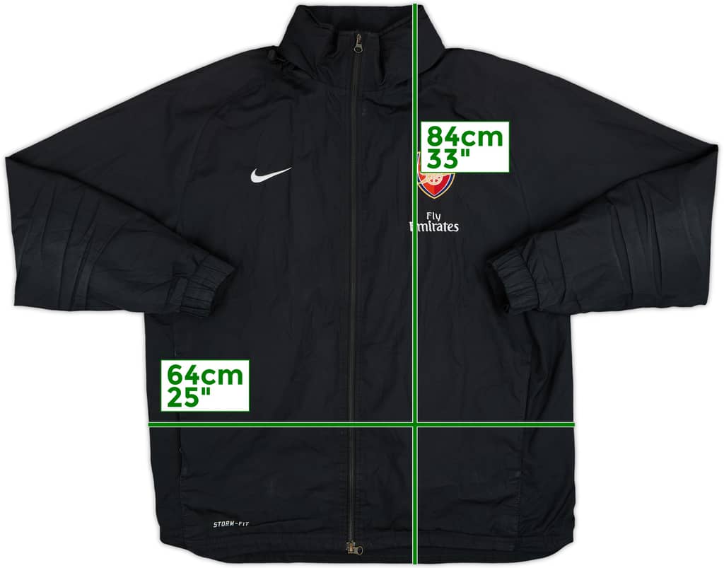2008-09 Arsenal Nike Hooded Rain Jacket - 6/10 - (XXL)