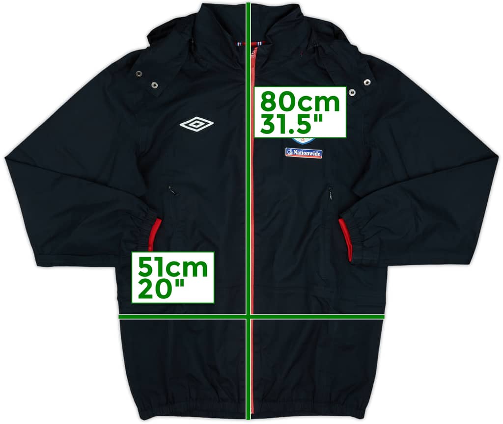 2010-11 England Umbro Hooded Rain Jacket - 10/10 - (M)