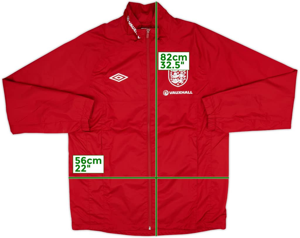 2012-13 England Umbro Hooded Rain Jacket - 8/10 - (M)