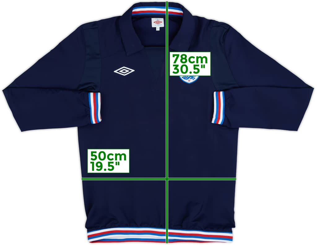 2010-11 England Umbro Drill Top - 9/10 - (M)