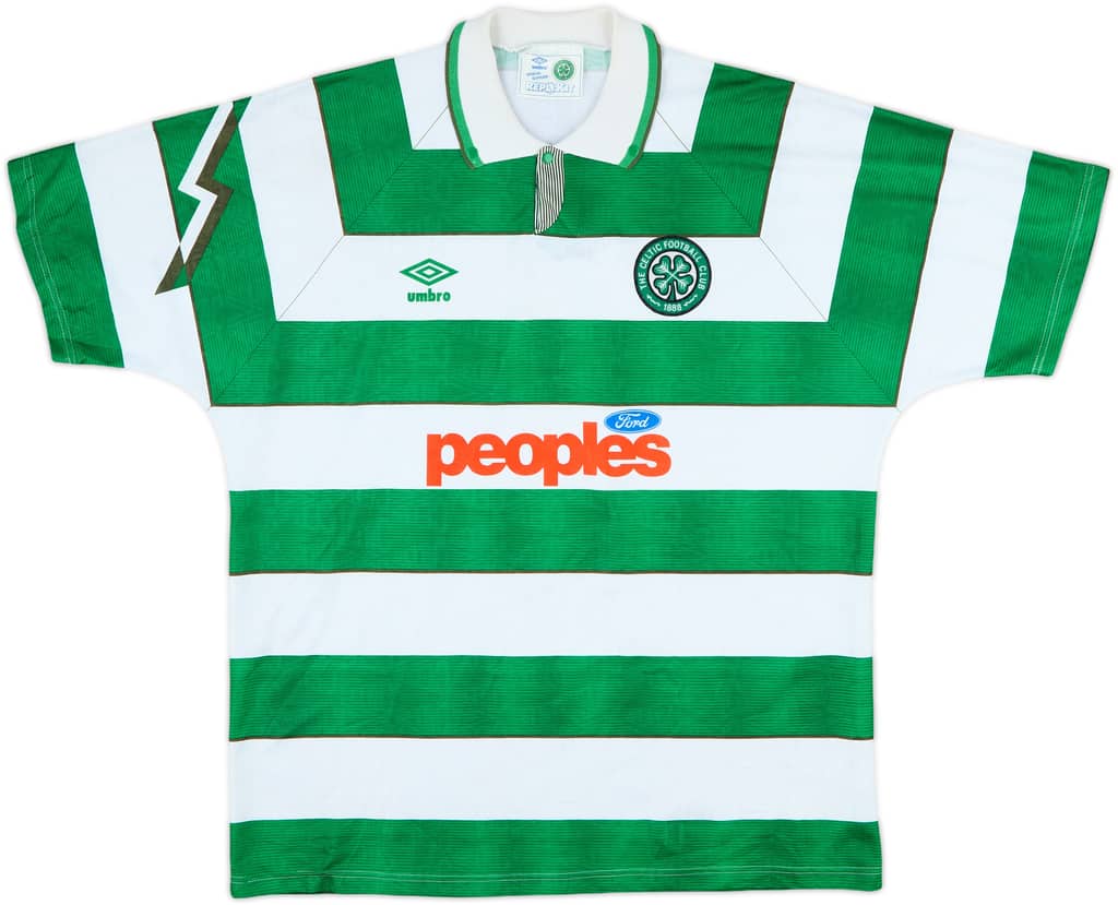 1991-92 Celtic Home Shirt - 9/10 - (XXL)