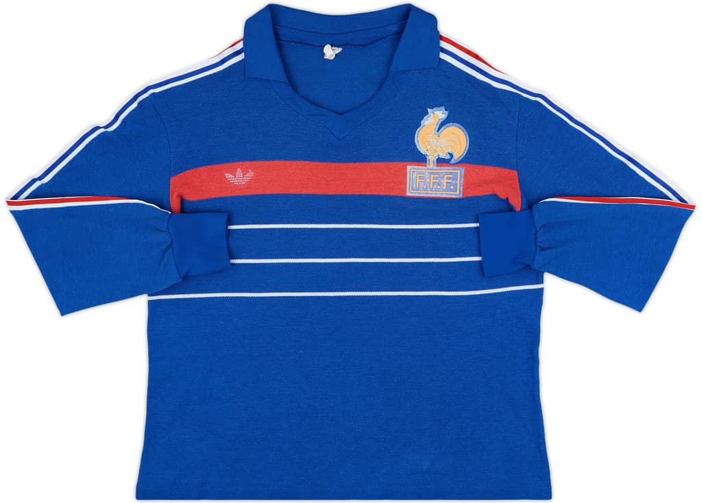 1984-85 France Home L/S Shirt - 6/10 - (L)