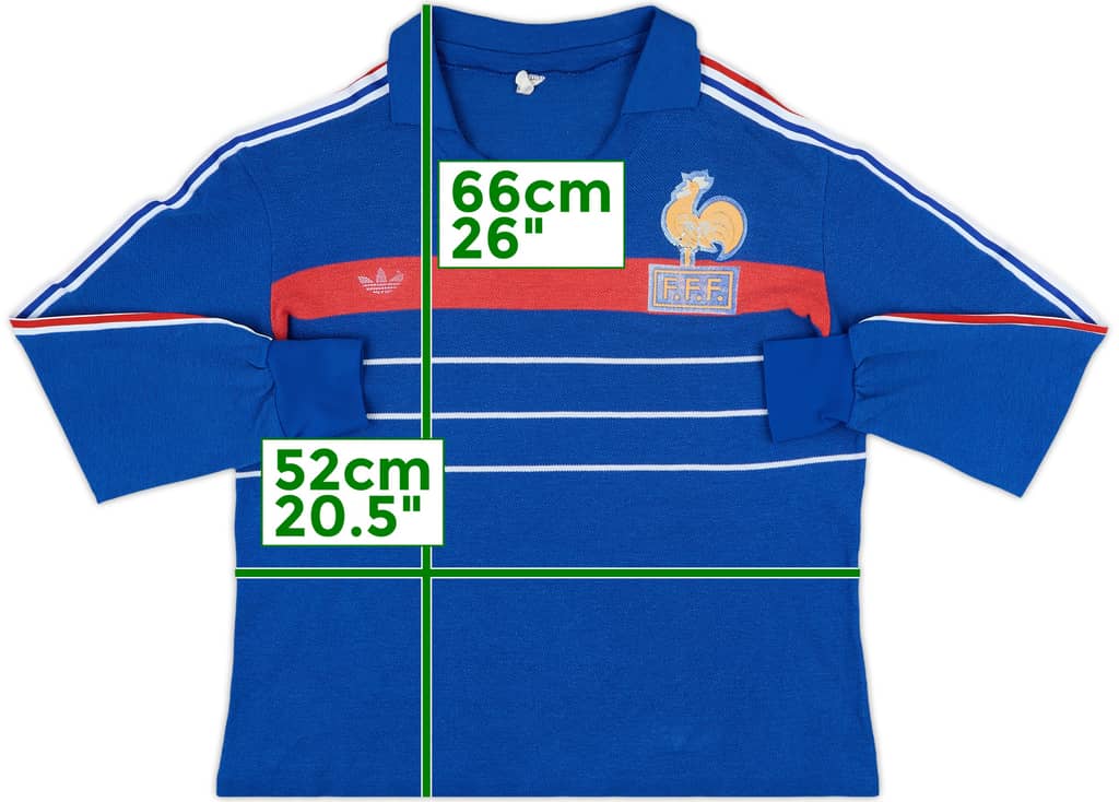 1984-85 France Home L/S Shirt - 6/10 - (L)