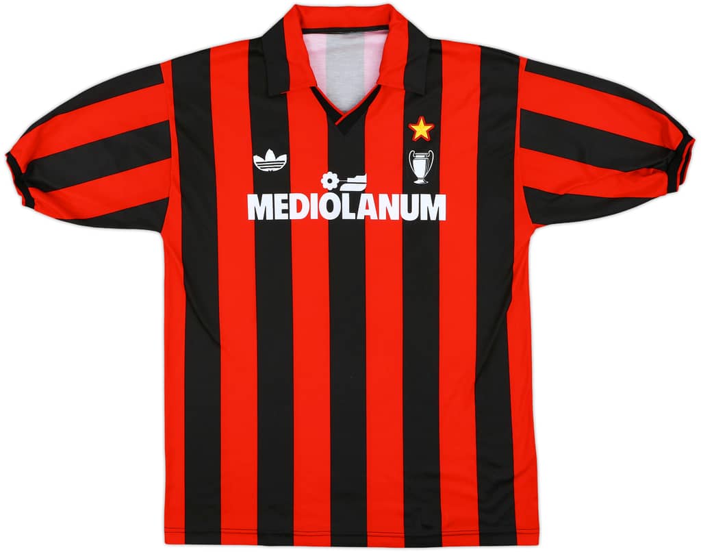 1990-91 AC Milan Home Shirt - 8/10 - (L)