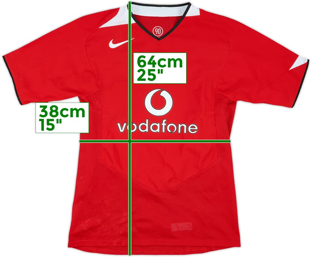 2004-06 Manchester United Home Shirt - 9/10 - (L.Boys)