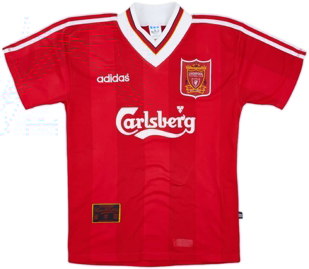 1995-96 Liverpool Home Shirt - 7/10 - (S)