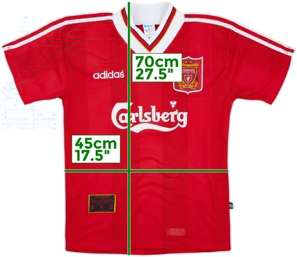 1995-96 Liverpool Home Shirt - 7/10 - (S)