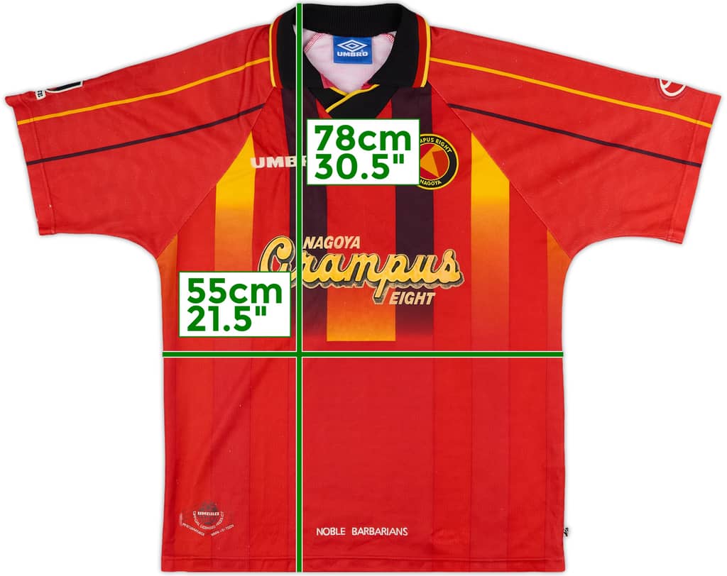 1996-98 Nagoya Grampus Eight Home Shirt - 8/10 - (L)
