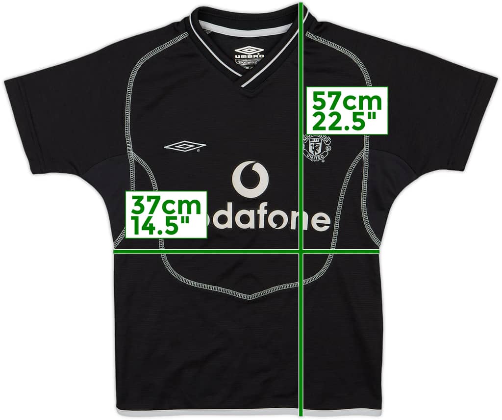 2000-02 Manchester United GK Shirt - 9/10 - (S.Boys)