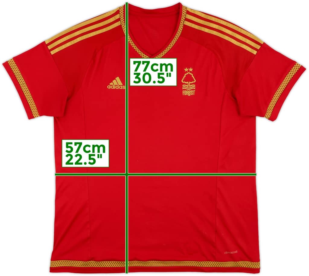 2015-16 Nottingham Forest Home Shirt - 8/10 - (XXL)