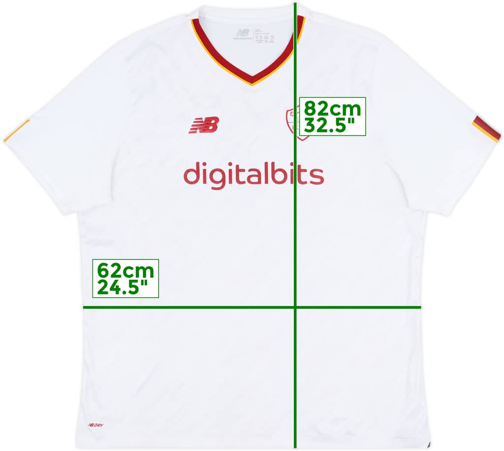 2022-23 Roma Away Shirt - 8/10 - (XXL)