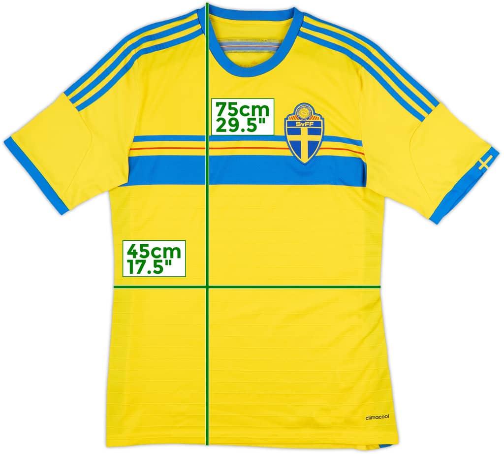 2014-15 Sweden Home Shirt - 8/10 - (M)