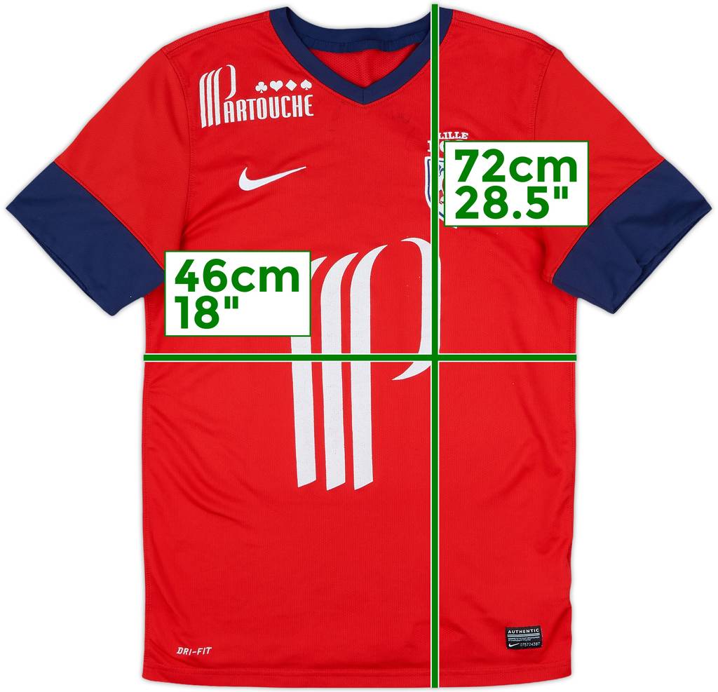 2013-14 Lille Home Shirt - 5/10 - (S)