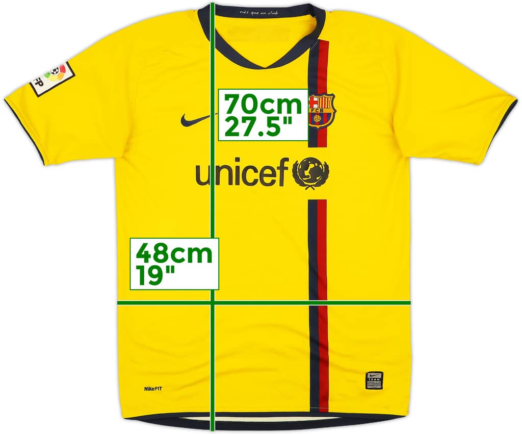 2008-10 Barcelona Away Shirt - 7/10 - (XL.Boys)