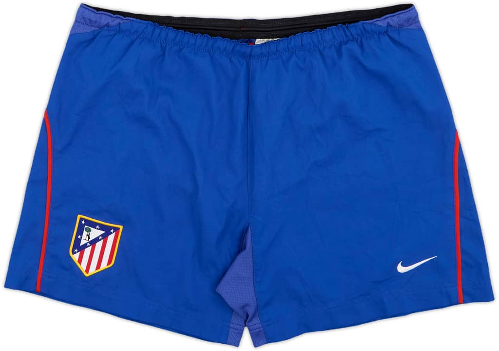 2004-05 Atletico Madrid Home Shorts - 9/10 - (M)