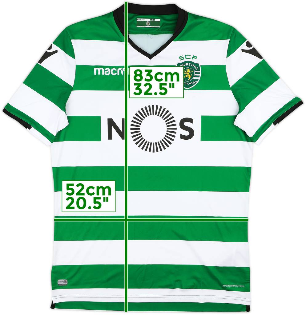 2017-18 Sporting CP Home Shirt - 10/10 - (XL)