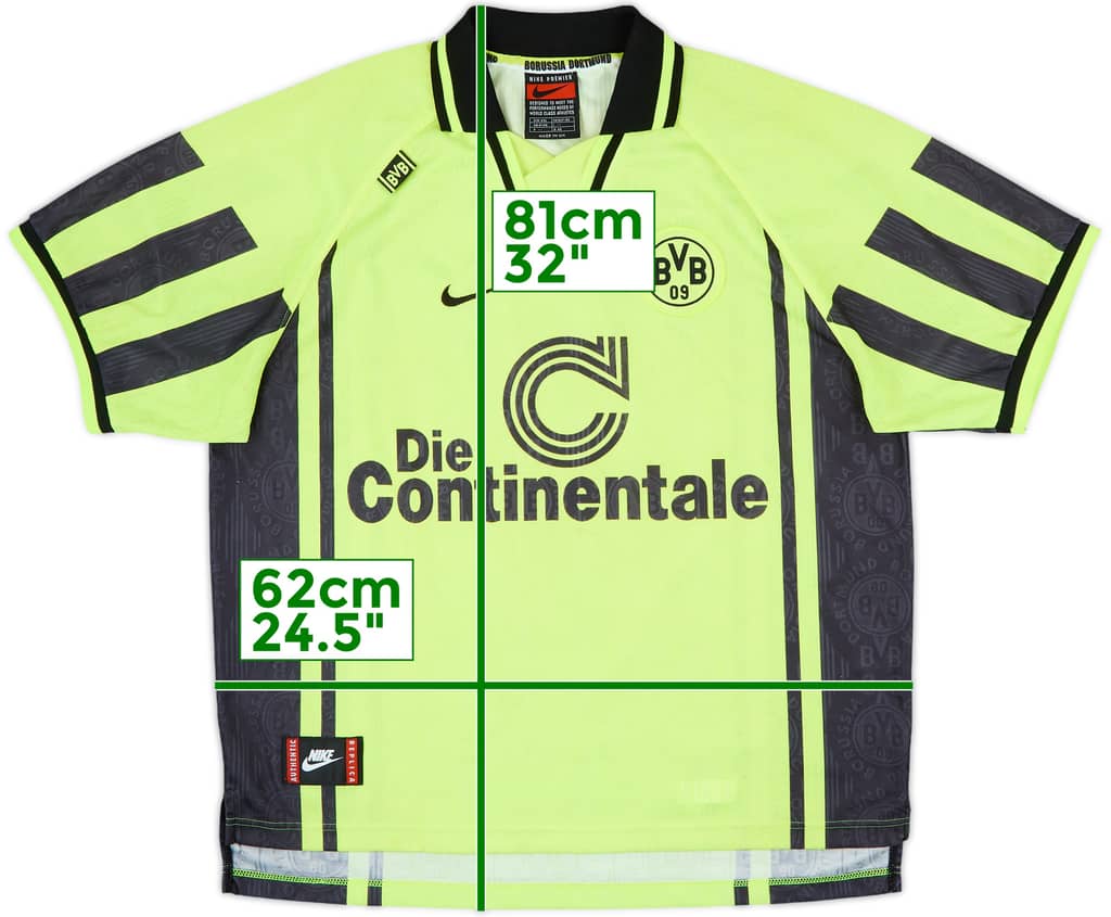 1996-97 Borussia Dortmund Home Shirt - 9/10 - (XXL)
