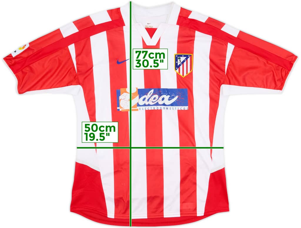 2002-03 Atletico Madrid Home Shirt - 6/10 - (M)