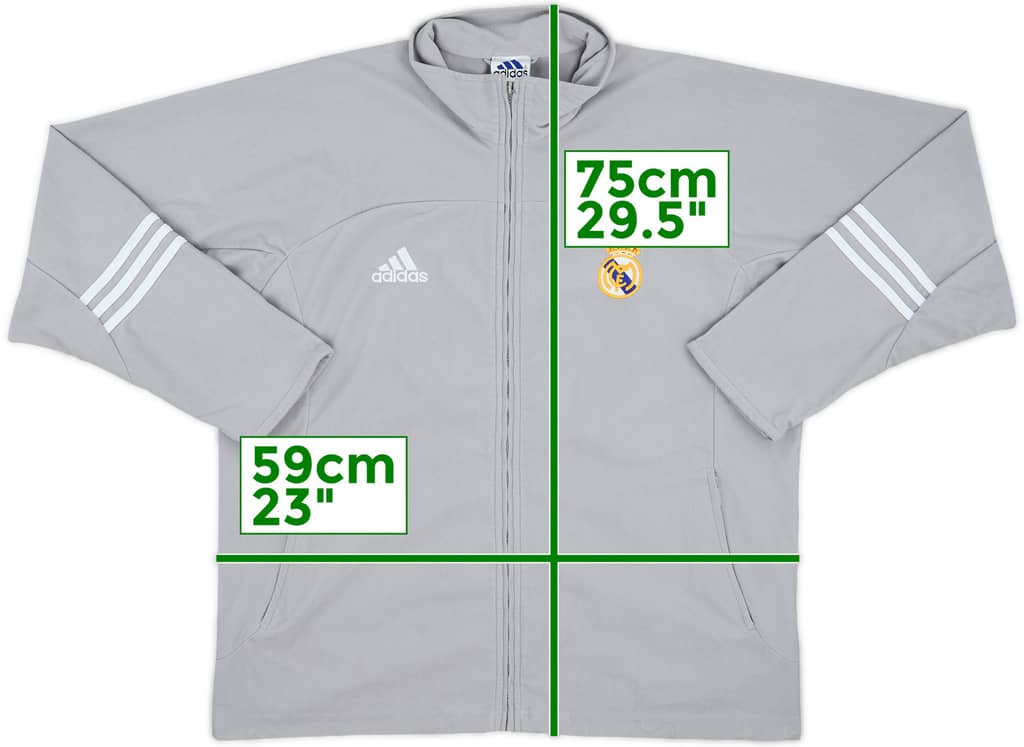 2002-03 Real Madrid adidas Track Jacket - 8/10 - (M/L)