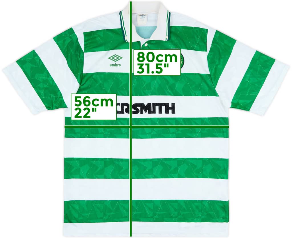1989-91 Celtic Home Shirt - 5/10 - (L)