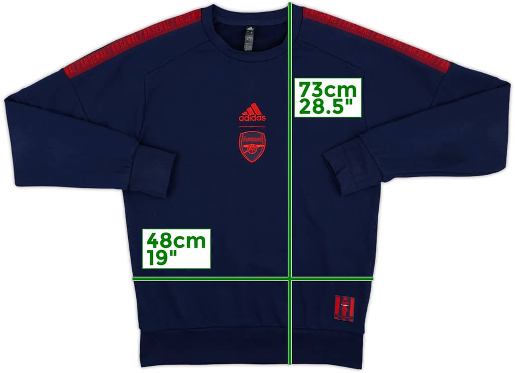 2019-20 Arsenal adidas Sweat Top - 8/10 - (M)