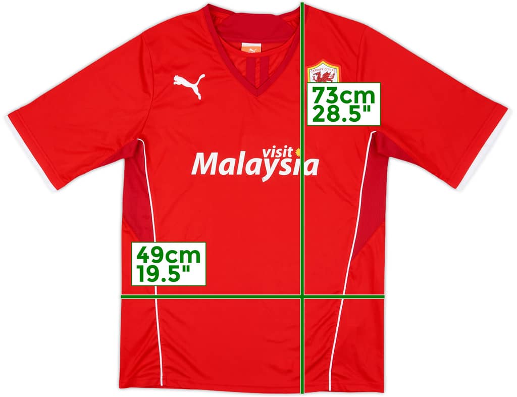 2013-14 Cardiff Home Shirt - 7/10 - (M)