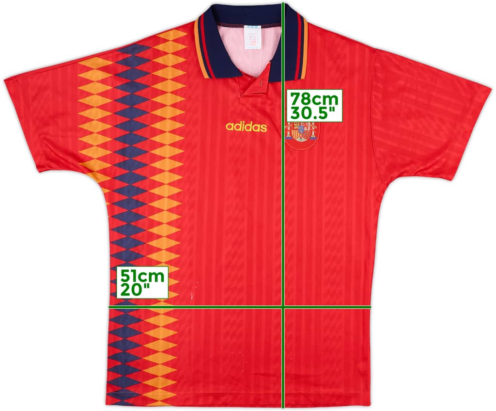 1994-96 Spain Home Shirt - 6/10 - (M)