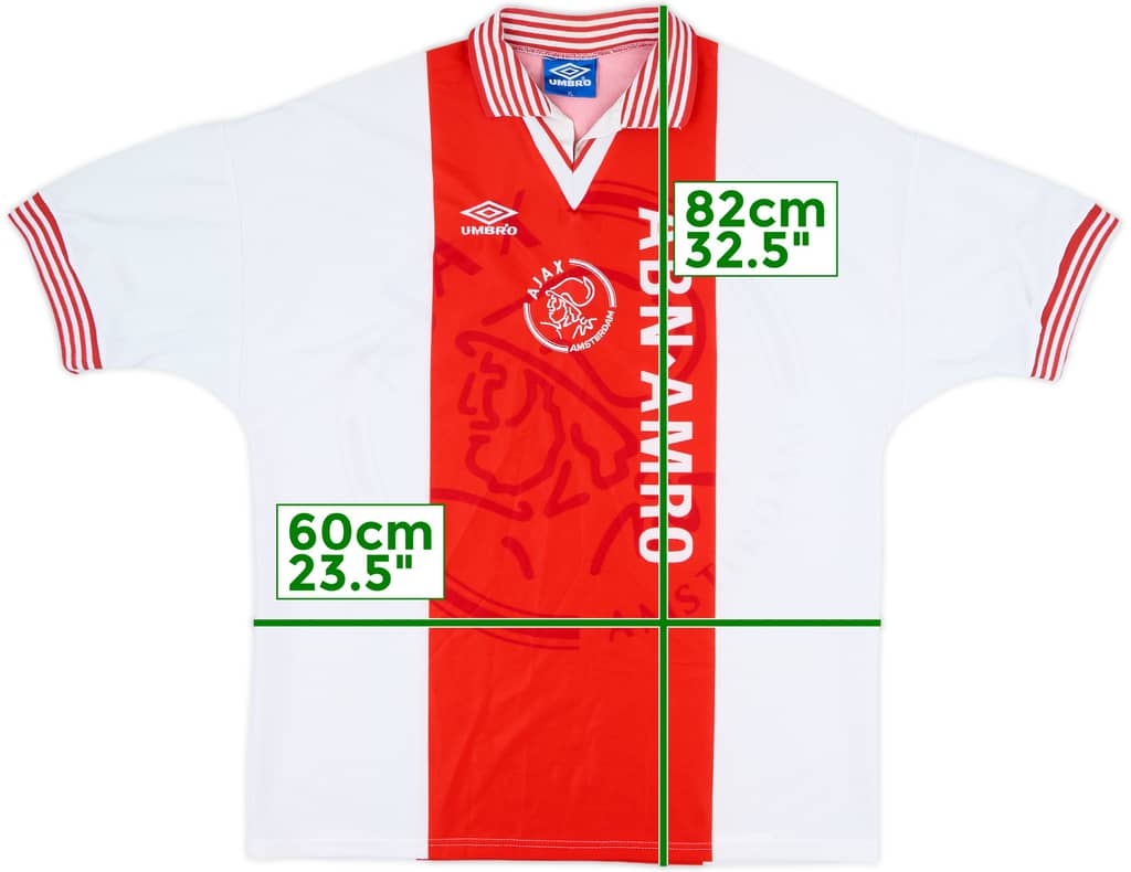 1995-96 Ajax Home Shirt - 8/10 - (XL)
