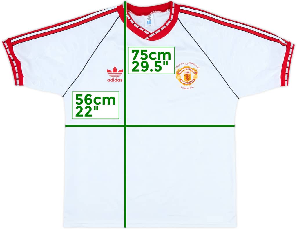 Camiseta de ECWC del Manchester United 1991 - 10/10 - (L/XL)