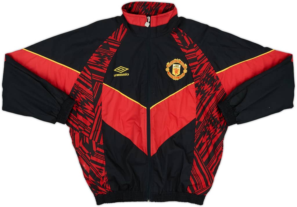 1992-93 Manchester United Umbro Track Jacket - 8/10 - (S)