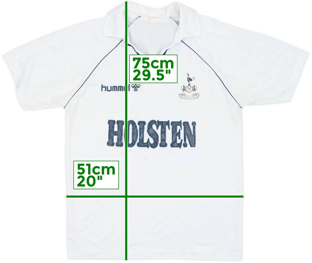 1987-89 Tottenham Home Shirt - 8/10 - (M)