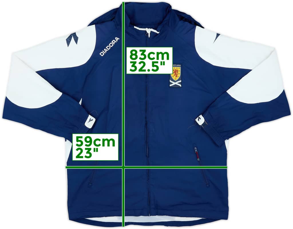 2006-07 Scotland Diadora Rain Jacket - 7/10 - (L)