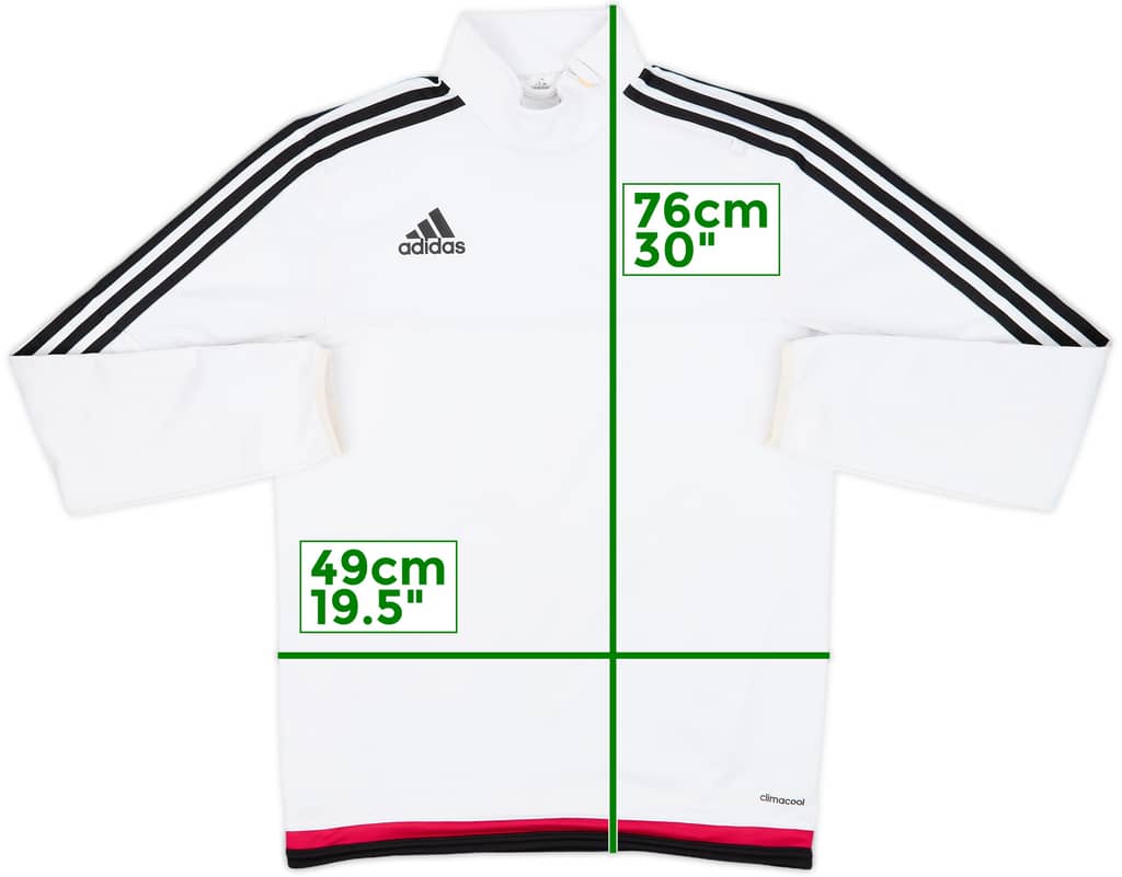 2015-16 Juventus adidas 1/4 Zip Sweat Top - 7/10 - (S)