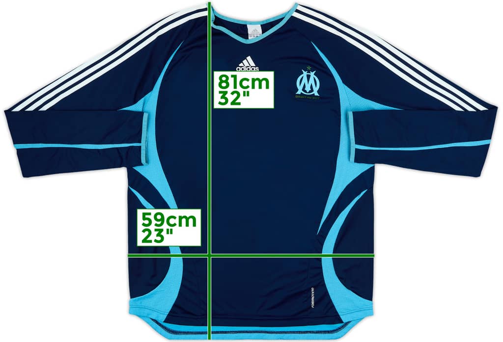 2006-07 Olympique Marseille adidas Formotion Training L/S Shirt - 5/10 - (3XL)