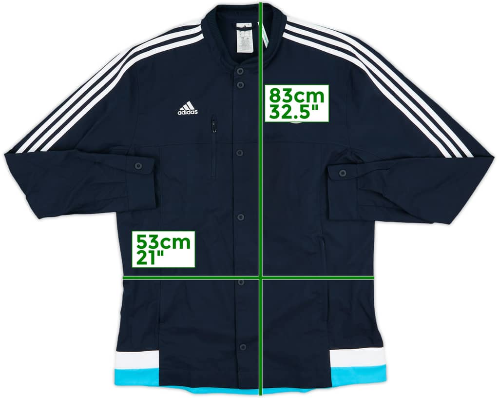 2014-15 Chelsea adidas Button Track Jacket - 9/10 - (L)