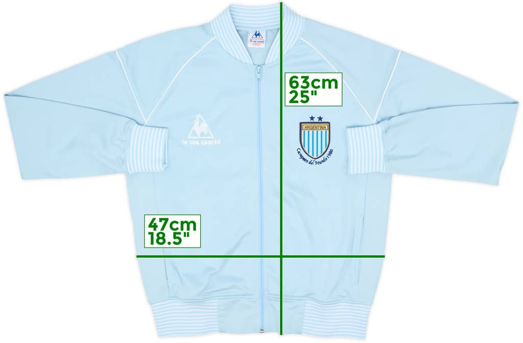 1986-88 Argentina Le Coq Sportif Campeon del Mundo Presentation Jacket - 9/10 - (M)