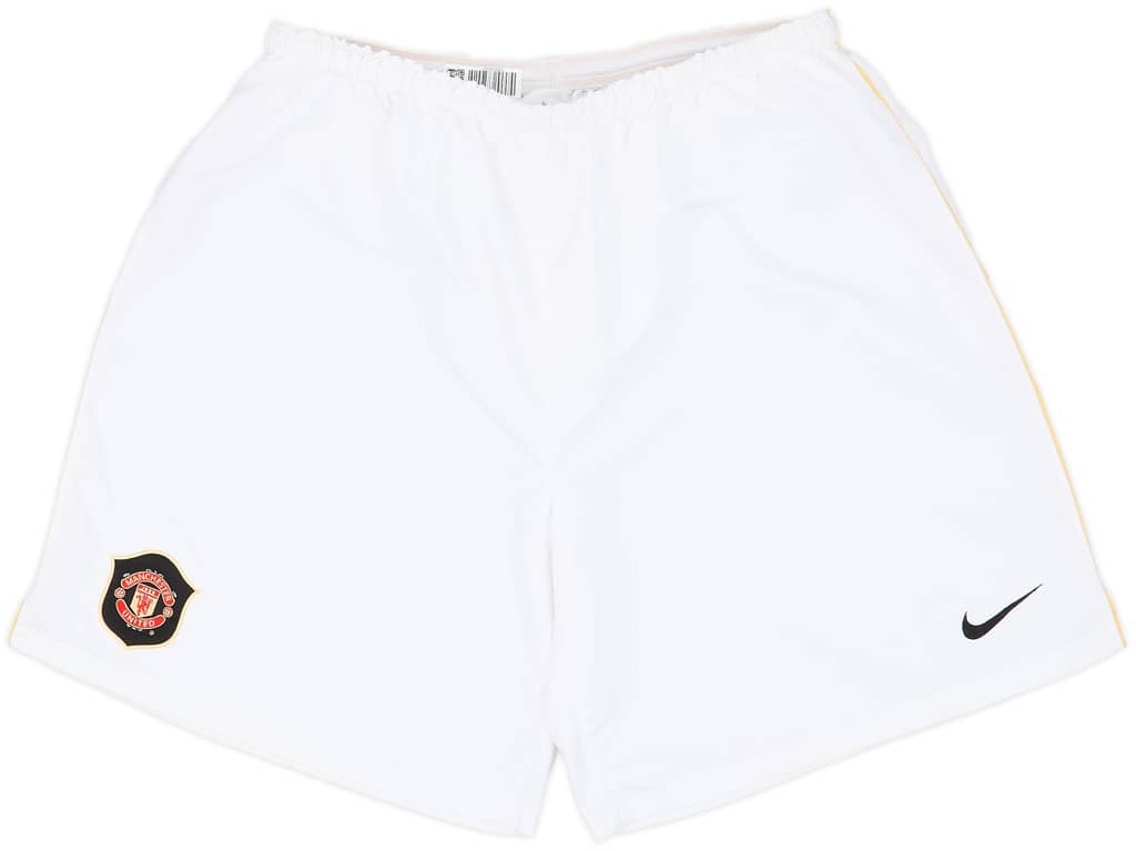 2006-07 Manchester United Home Shorts - 8/10 - (XL)
