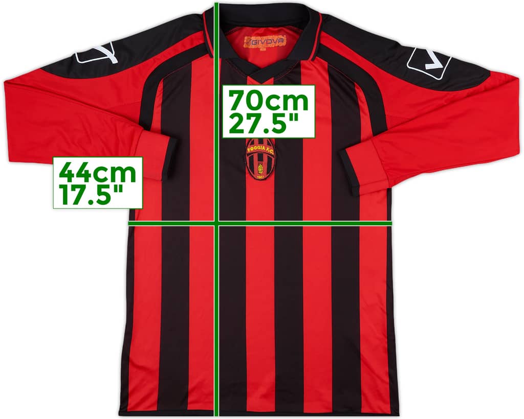 2000s Foggia FC Home L/S Shirt - 9/10 - (S)