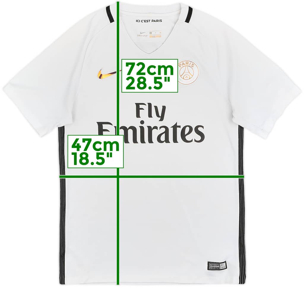 2016-17 Paris Saint-Germain Third Shirt - 8/10 - (S)
