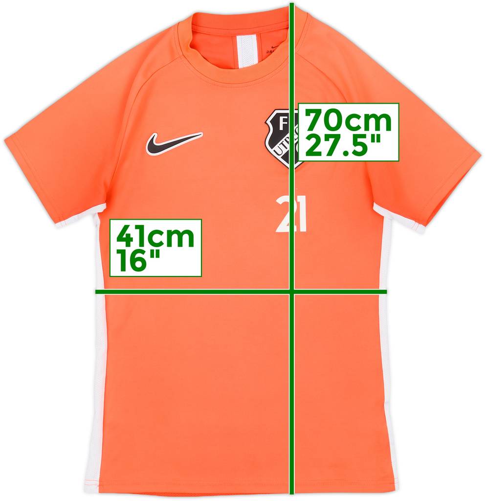 2019-20 Utrecht Nike Player Issue Training Shirt #21 - 9/10 - (S)