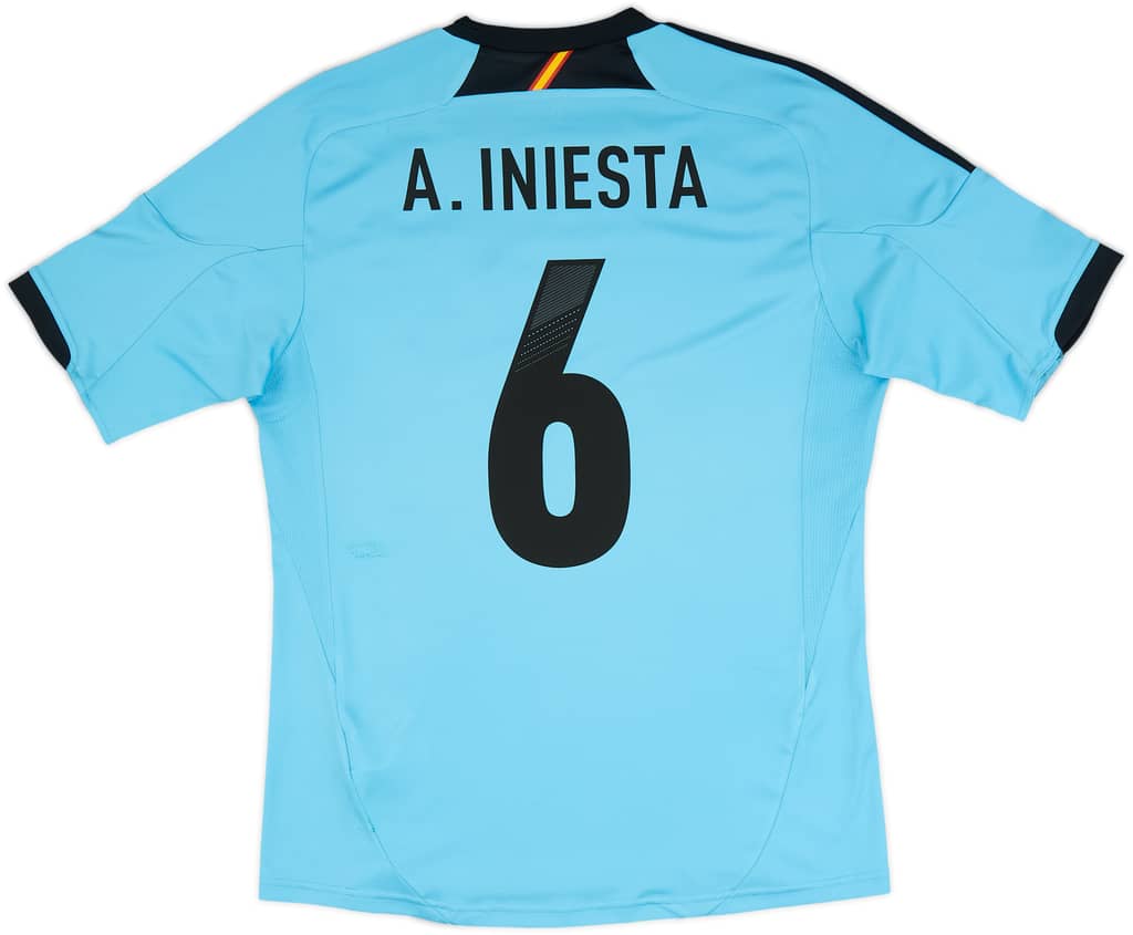 2012-14 Spain Away Shirt A.Iniesta #6
