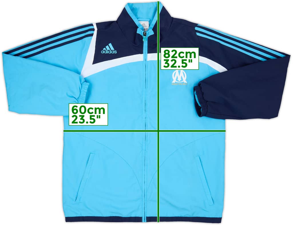 2008-09 Olympique Marseille adidas Track Jacket - 7/10 - (L)