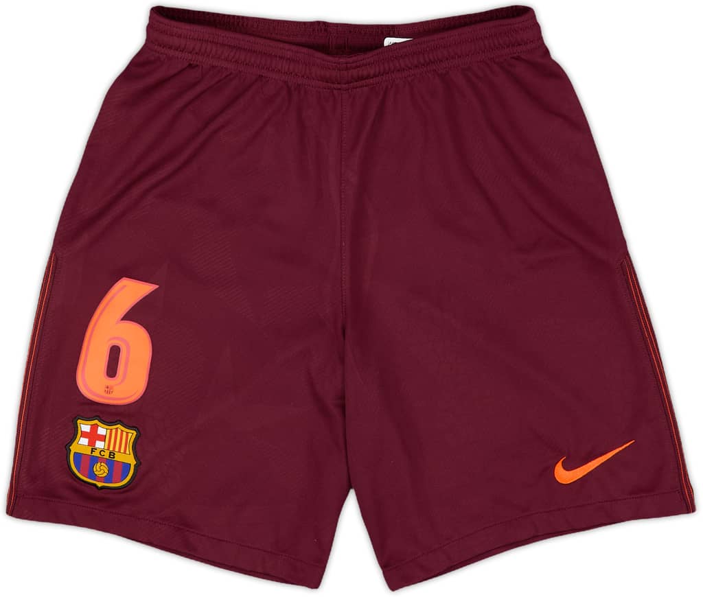 2017-18 Barcelona Third Shirt #6 - 10/10 - (S)